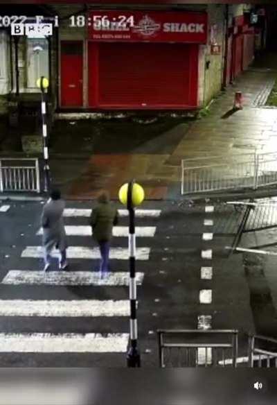 To cross the street in the UK