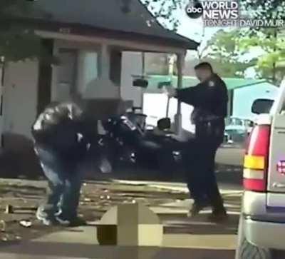 The reaction time on this cop