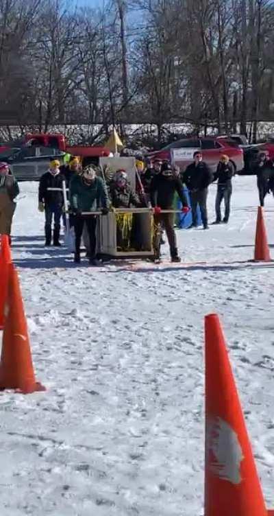 Outhouse races in Michigan