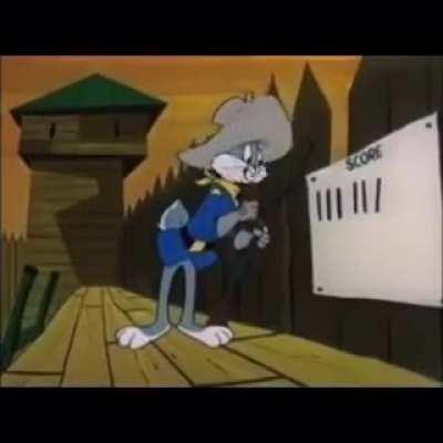 This is the Bugs Bunny cartoon back in the day..