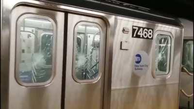 7 Train Riddled with Bullet Holes