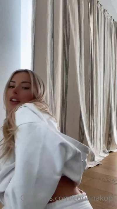 Corinna Kopf Blonde Cute Titty Drop Porn GIF