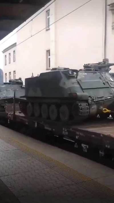 Swedish pbv302 ifv's on their way to Ukraine