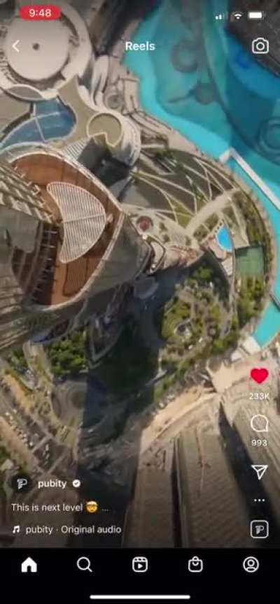 Dubai Skyscraper meets drone.