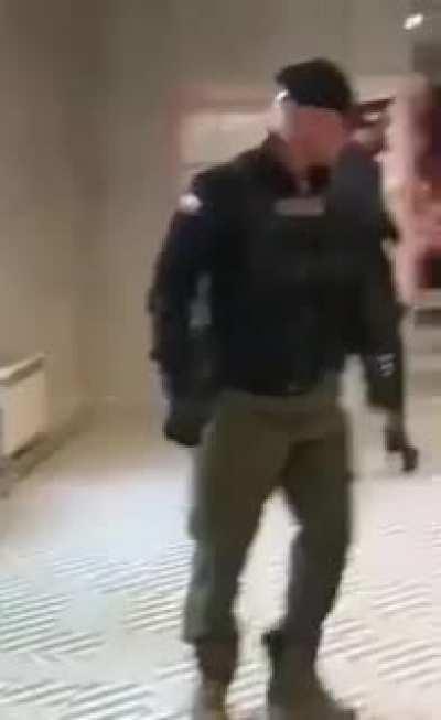 HMFT after i gently poke security guy.