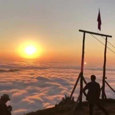 Swing over the clouds [Rize, Turkey]