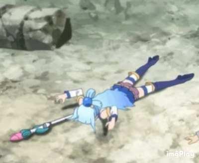 Aqua faceplanting