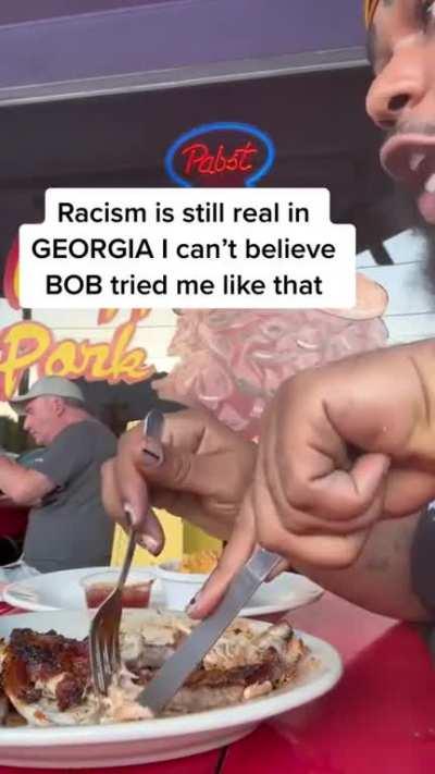 Man claims racism after being asked to turn his music down at restaurant