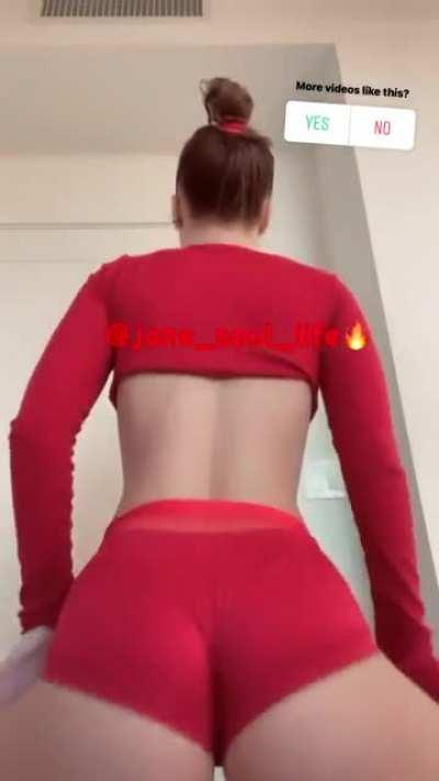 Jane Soul's red shorts