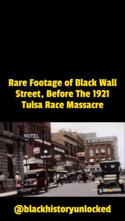 Rare footage of Black Wall Street