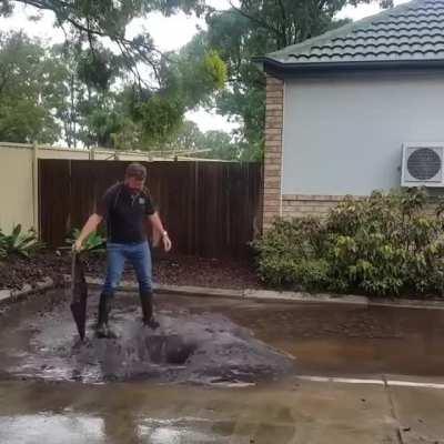 Unclogging the drain