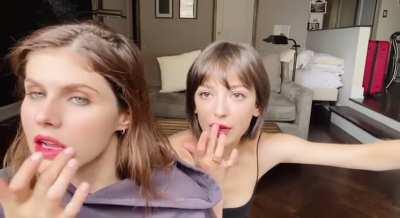 Alexandra with Kate; trying on Lip Balm | YT September 2020