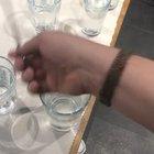 This guy made Darude Sandstorm using glass cups