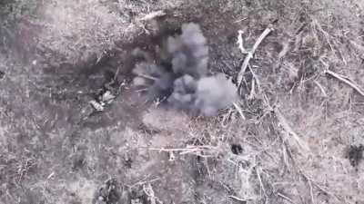 Russian soldier in attempt to save own life tosses drone-dropped grenade to his comrade