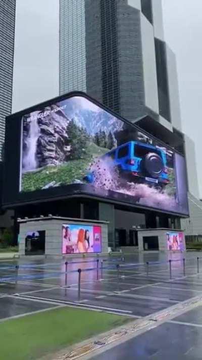 This 3D digital billboard