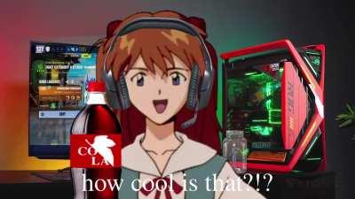 asuka plays fortnite AND drinks cola 