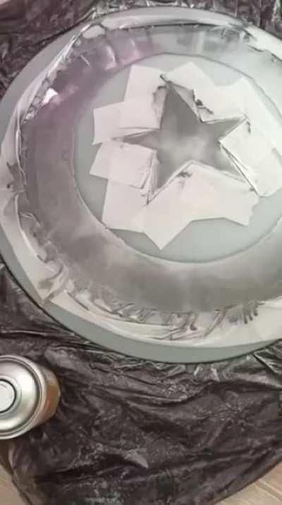 To make a Captain America light cover