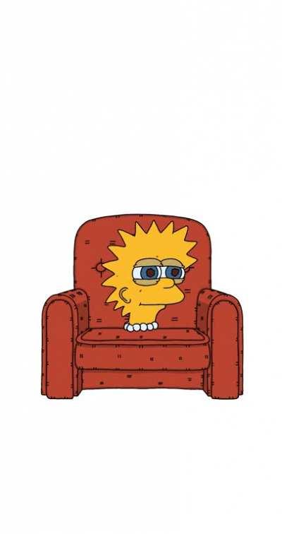 My attempt of couch gag. Should I add a background? maybe de pets?