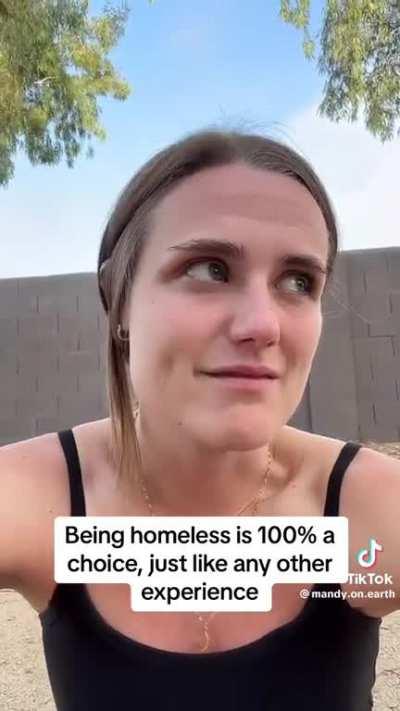 Women chooses to be homeless for 3 hours and declares it’s a choice