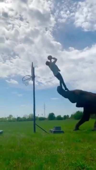 'Elephant boy' amazing trickshots..