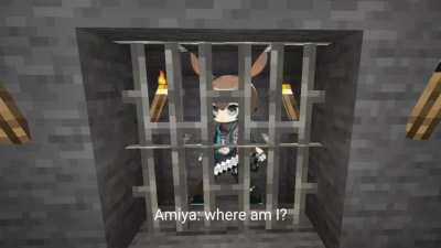 Amiya dies in Minecraft..