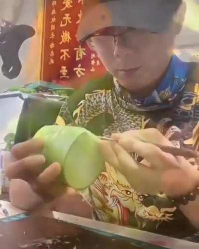 Don't ask this guy to do the vegetables, it takes FOREVER