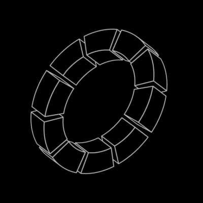 Impossible Ring, A looping animation I made in Blender using 3D objects