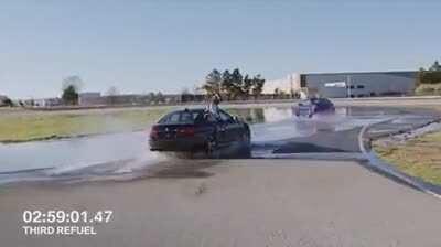 BMW invented mid-drift refueling just to reclaim its record for world's longest drift