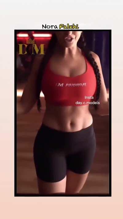 Nora Fatehi work out slow mo