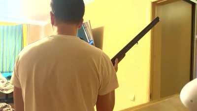 Belarusian KGB raiding an apartment in Minsk