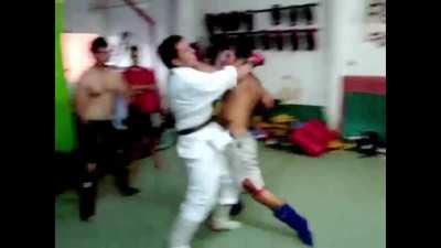 Black belt karate fighter calls out MMA fighter to a challenge match in Fight Club