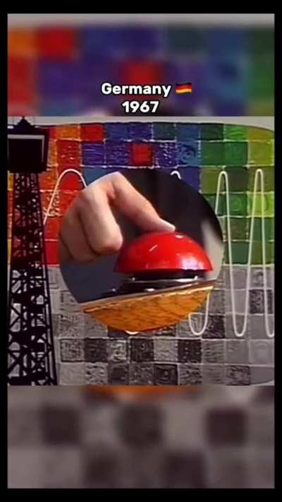 The exact moment TV stations switched to color television 