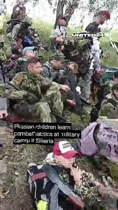 Russian children learn combat tactics at military camp in Siberia