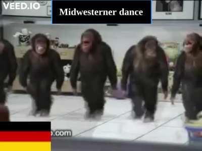 Average dance in the Midwestern US