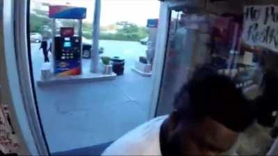 Methany tries work experience at the gas station