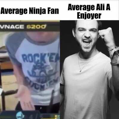 Average Ninja fan vs Average Ali A enjoyer