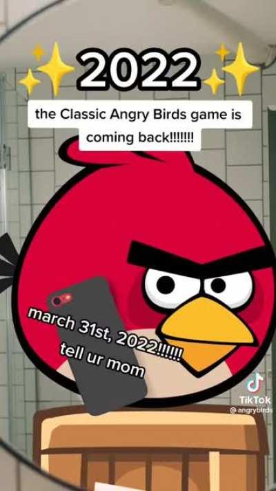 que sepan que esto es del perfil oficial de angry birds