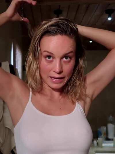 Brie Larson braless yet again