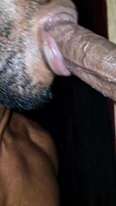 Loved sucking his rock hard throbbing cock. Who's next 👀