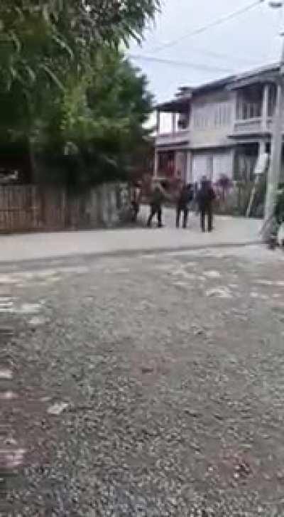 Attack on a police guard post by Kalay PDF and Zomi PDF in Kalay, Sagaing Region, Myanmar.