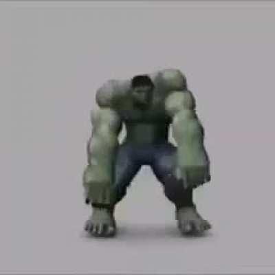 Hulk do zap mostrando seu molejo