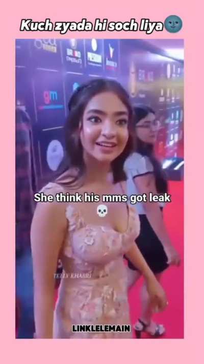 She thinks her mms got leaked 😂💦