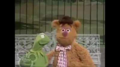 Fozzie borrows Kermit's head to show how Phrenology works