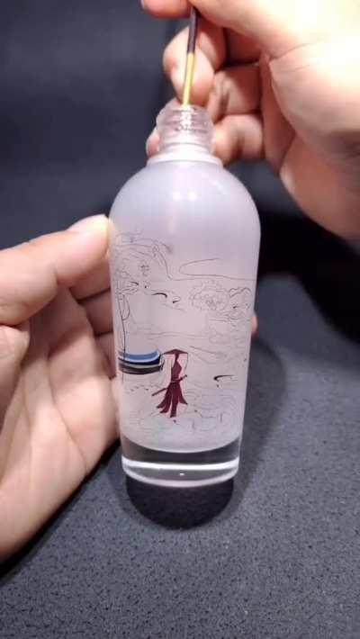 Painting in a bottle