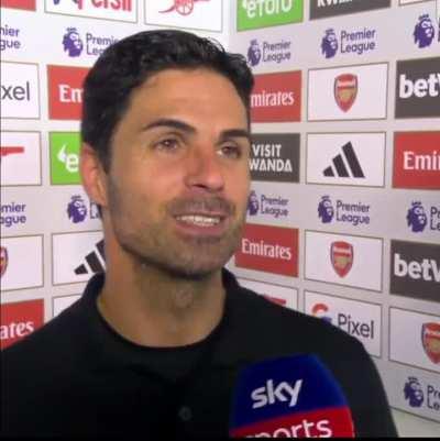 Arteta comparing Kai to his wife