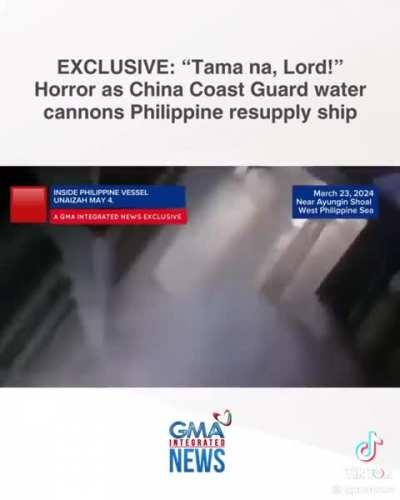 Repost: POV you're inside the Philippine Resupply Boat