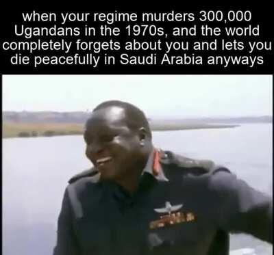 we've pretty much forgotten about Idi Amin and the Ugandan Genocide