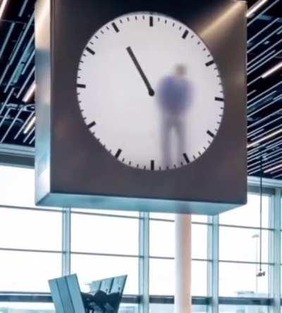 The Clock At The Schiphol Airport In Amsterdam Is A Work Of Art