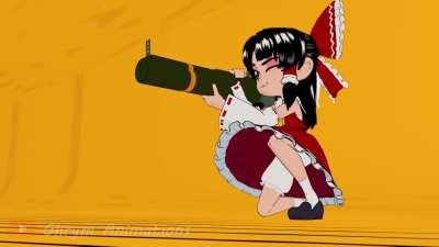 Reimu With an M72 Law