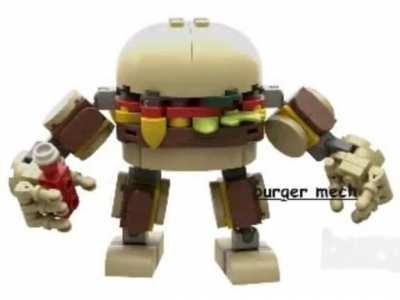 This came to me in a dream. Woke up repeating “burger mech” to myself over and over